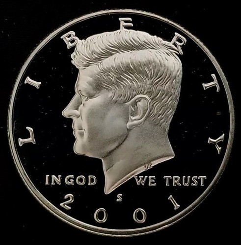 2001-S 90 % Silber Kennedy Half Dollar Deep Cameo PP ~ kostenloser Versand!