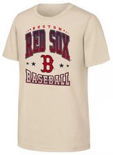 BOSTON RED SOX MLB GENUINE MERCHANDISE YOUTH BATTER'S BOX TAN SHIRT XL