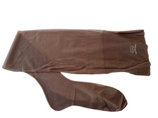 VTG 60s ALBERTS THIGH HIGH MOCHA OUTSIZE 30 DENIER STOCKINGS..11-12..35"