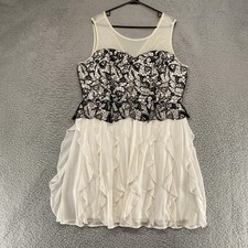 Harry Potter Prom Dress Womens 16 LAce Hoco Symbols Fit Flare Ruffle Party