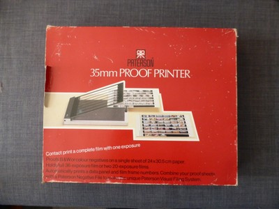 Paterson Proof Printer 35 mm Foto Kopie Kontakt