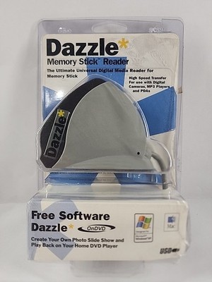 Dazzle Memory Stick Reader and Writer with DVD Software for PC
