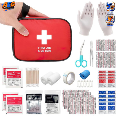 Erste Hilfe Set Mini 90-teilig Notfalltasche für Auto Camping Fahrrad Outdoor