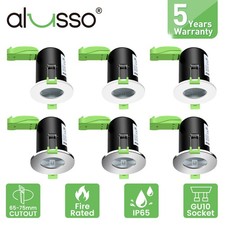 10X Fire Rated Recessed LED GU10 Flush Ceiling Spot Light Downlights Modern IP65