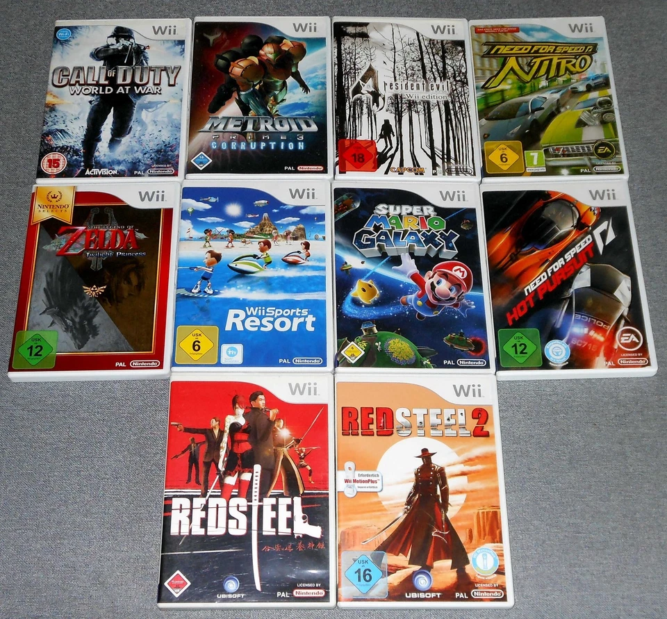 Nintendo Wii - Spielesammlung - 10 Spiele - Bild 1 von 1