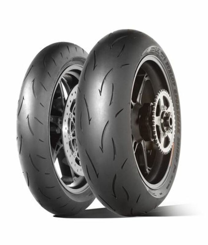 Pneu DUNLOP SPORTMAX GP RACER D212 avec grip extrême en courbe et haute vitesse