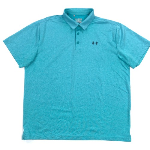 Under Armour Polo Shirt Mens 2XL Performance Golf Playoff Honeycomb UA - Picture 3 of 11