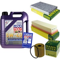 Inspektionspaket 5L Liqui Moly 5W-40 FüR CitroëN C2 1.1 1.4 1.6 VTS C3 I Peugeot