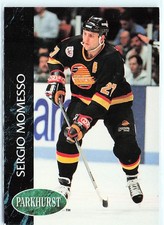 1992-93 Parkhurst #421 Sergio Momesso Vancouver Canucks