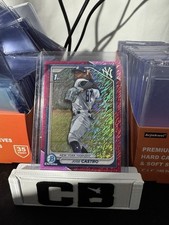 2024 Bowman Chrome Jose Castro Fuchsia Shimmer Refractor 1st #38/199