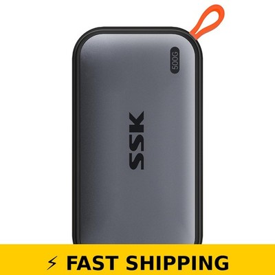 SSK 500GB Portable SSD - 1050MB/s USB C External Hard Drive