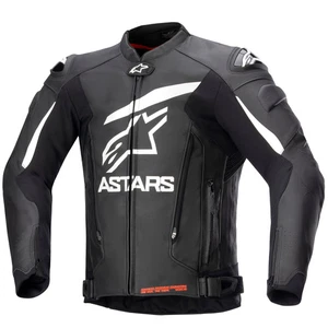 Alpinestars GP Plus V4 Leather Jacket Motorbike Motorcycle Black / White