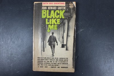 Black Like Me John Howard Griffin 1961 38th Printing Civil Rights Signet Book PB