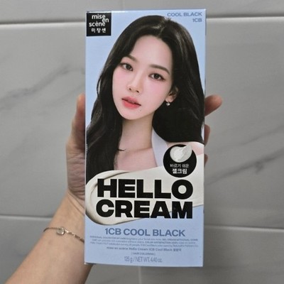 MISEENSCENE Hello Cream Haarfarbe #1CB Cool Black persönliche Farbe für...