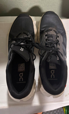 On Cloudpulse Men's Low Top Mesh Lace-Up Athletic Sneakers Black/White