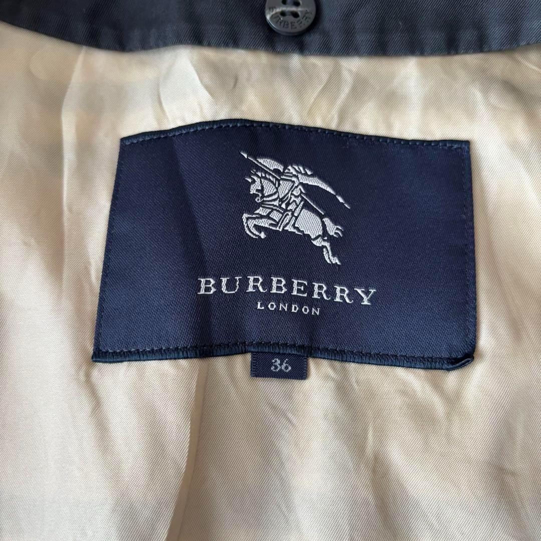 Burberry London Trench Coat Black Nova Check w/Wool Liner Women Size XS/S Used thumbnail 10