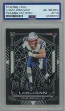 Chase Winovich 2019 Obsidian Patriots RC Rookie PSA/DNA Signed Auto Autographed