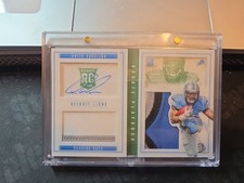 2015 PLAYBOOK ROOKIE BOOKLET SIGNATURES 21/25 AMEER ABDULLAH JERSEY # RPA BEAUTY