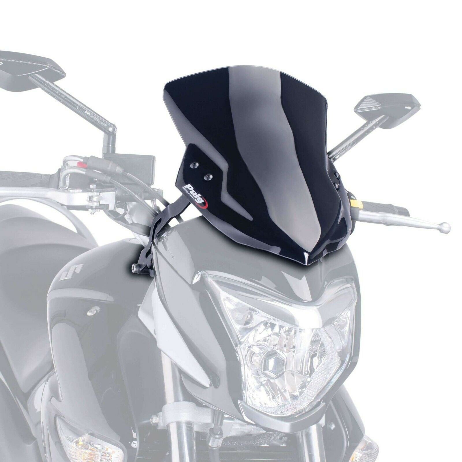Puig Sport Screen Windshield Deflector Black Suzuki GW 250 Inazuma 2013 - 2016