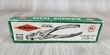 Diamond Tool and Horseshoe Slip Joint 6" Pliers K16 w/ Original Box Vintage USA
