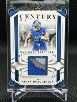 2023 National Treasures Century Materials Aidan Hutchinson #CEN-AHN Gold /49 MEM