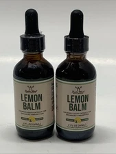 Double Wood Supplements Lemon Balm Tincture - Organic Drops Exp . 2026 Two Pack