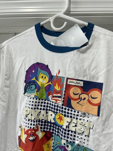 T-shirt maglietta uomo Disneyland Resort Pixar Fest 2024 Inside Out taglia M nuova - Foto 5 di 7
