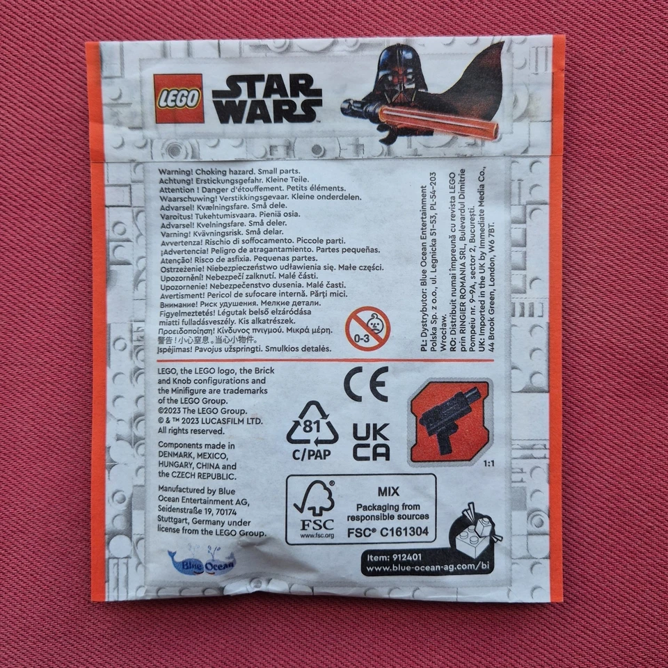 LEGO Star Wars Mandalorian Pilot Minifigure sw1259 NEW IN SEALED BAG 912401 - Image 2 of 2