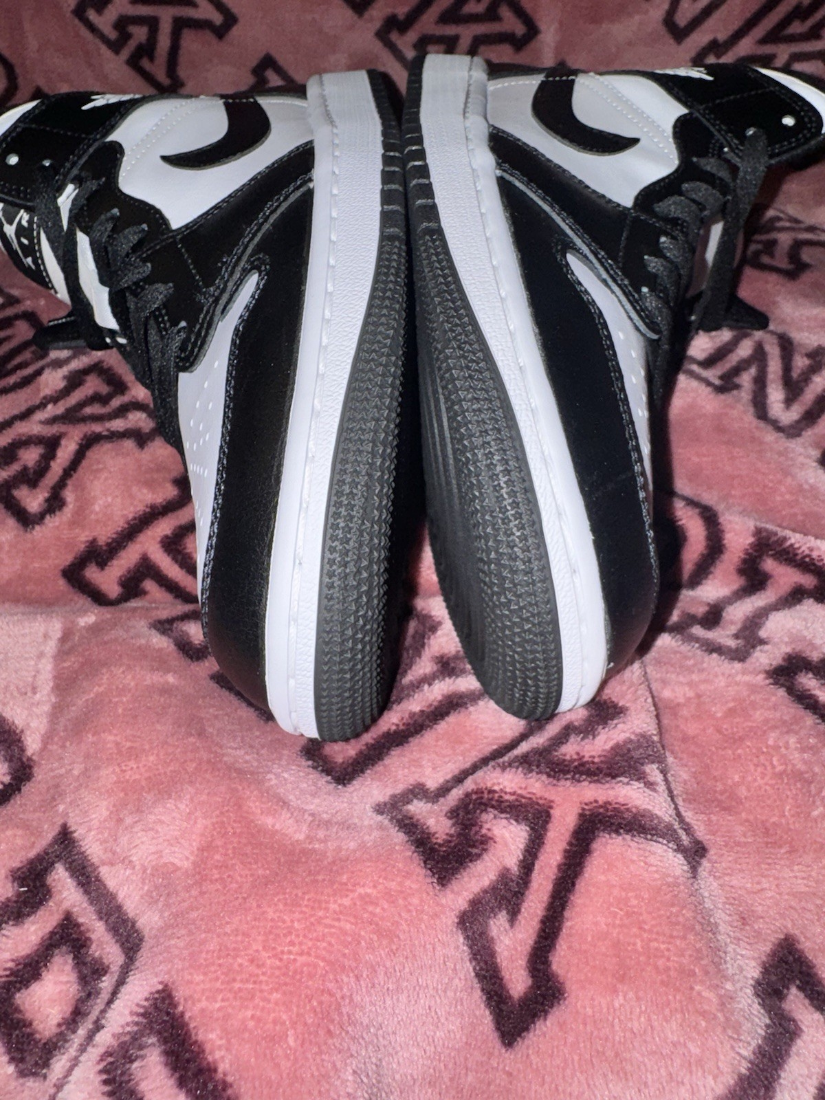 Nike Air Jordan 1 Mid Panda Black White Women's Sizes 9.5 Men’s Size 8 New thumbnail 5