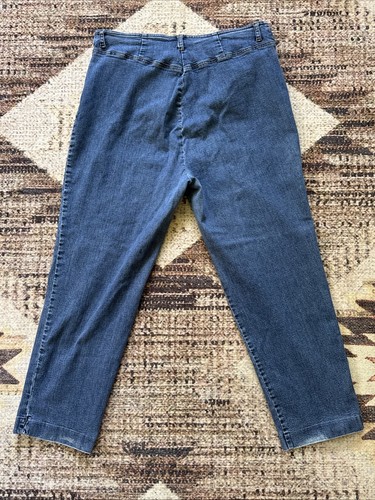VINTAGE LAUREN JEANS CO RALPH LAUREN DENIM BLU JEANS DONNA TAGLIA 18 18W - Foto 16 di 21