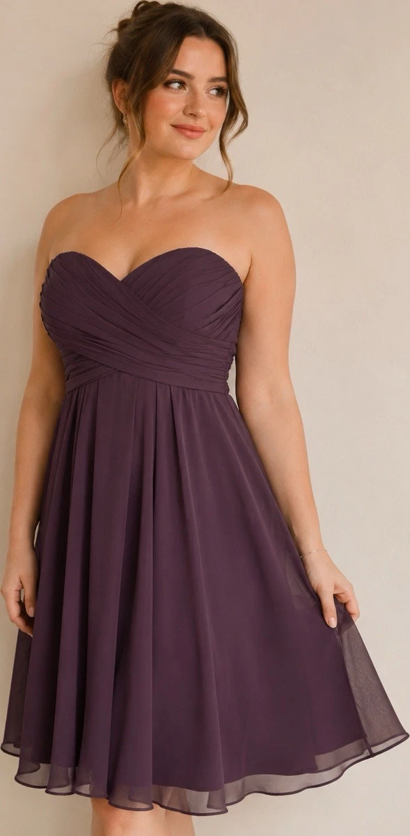 sheath petite bridesmaid dress Black One Shoulder Sheath Knee Length Short Bridesmaid Dresses, CB0081 main image 0