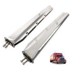 Stainless Steel Tapered Mud Flap Hanger 30in 1 1/8in Bolt Spacing for Semi Truck