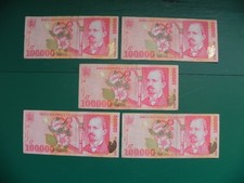 Roemenie 5x 100000 Lei 1998