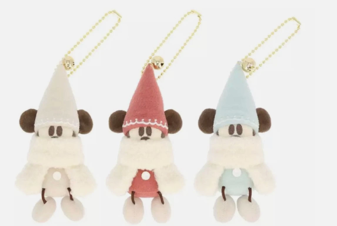 Tokyo Disney Resort 2025 Christmas Lil RingRing Mickey Plush Charm set Japan New