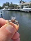 1 Carat NATURAL Princess Cut Diamond Ring In 14k White Gold - Leo Artisan Card! — photo 6