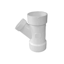 Thrifco 6752327 4 Inch x 4 Inch x 3 Inch PVC DWV Reducing Wye (ALL HUB)