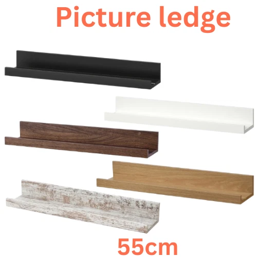 IKEA MOSSLANDA 55cm Picture Ledge Shelf Wall Floating Photo Frame Display - Picture 1 of 23