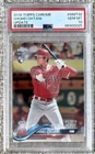 2018 Topps Chrome Update SHOHEI OHTANI RC Debut #HMT32 PSA 10