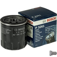 BOSCH Ölfilter mit Ölablassschraube für Suzuki Samurai SJ 1.9 TD AWD Fiat Scudo