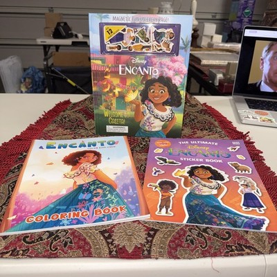 Disney Encanto: Welcome to Casita! (Magnetic Hardcover)  And Two Activity Books