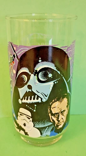 Vintage 1977 Star Wars Burger King Coca Cola Glass DARTH VADER