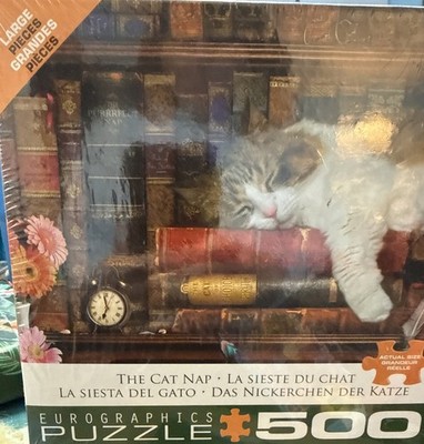 Eurographics ~ ''The Cat Nap'' ~ 500 Piece Jigsaw Puzzle ~ Brand New~ Still Sealed