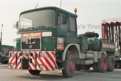 LKW Foto MAN Schwerlast Zugmaschine Deutschland grün Aug. Alborn #n2nw