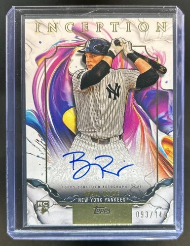 2025 Topps Inception Ben Rice Rookies And Emerging Stars Auto RC #/149 #RESA-BR