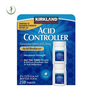 Kirkland Signature Acid Controller - 250 Tablets (2 bottles x 125) Acid Reducer