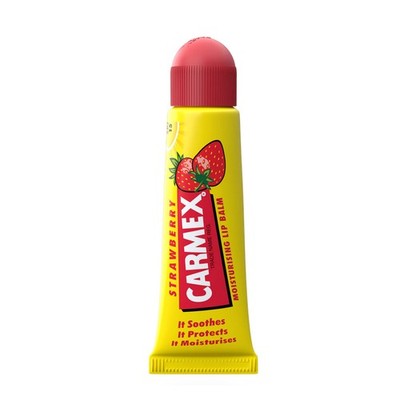 Carmex Moisturising Lip Balm Strawberry Erdbeer Lippenbalsam LSF15 10gr