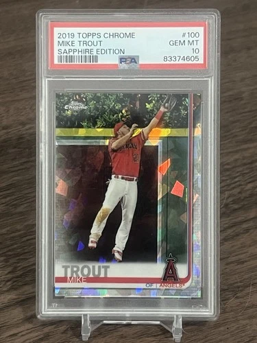 2019 Topps Chrome Sapphire Edition - Mike Trout #100