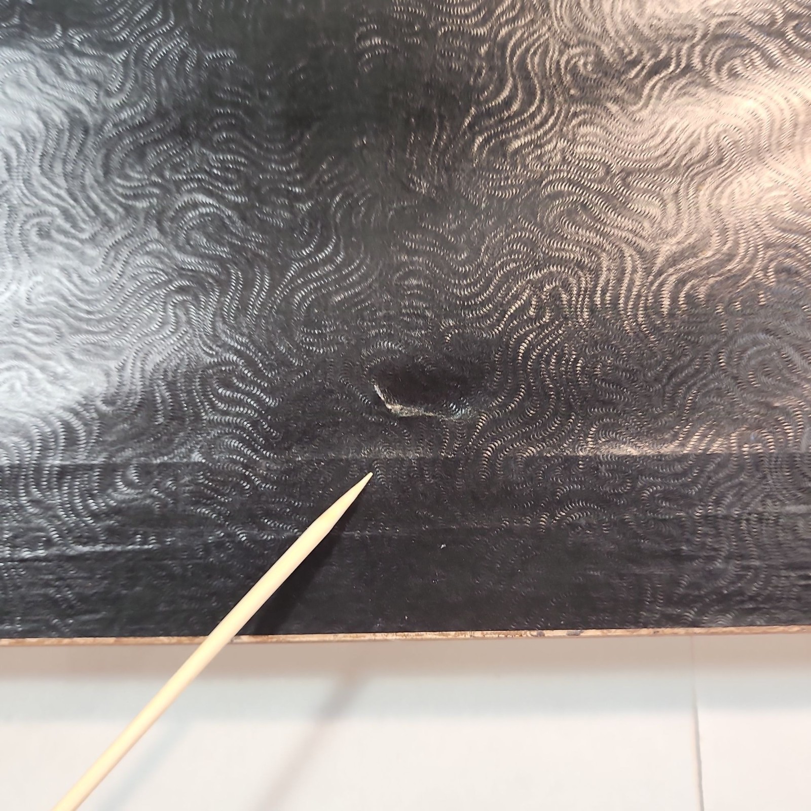 Hand-Painted VTG Persian Style Tile Wall Art Ornate Wooden Frame Floral MCM