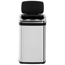 Edelstahl Automatik Sensor Mülleimer Abfalleimer Sensor viereckig 30L