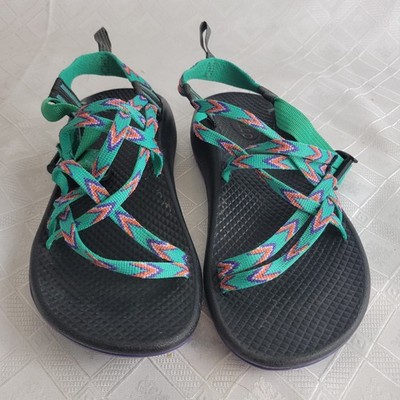 Children's Chaco Sandals ZX1 Ecotread Mint Leaf Outdoor Hiking Sandals Size 4